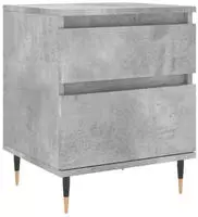 vidaXL Nachttisch Betongrau 40x35x50 cm Holzwerkstoff