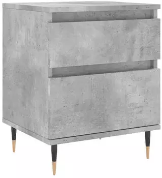 vidaXL Nachttisch Betongrau 40x35x50cm Holzwerkstoff (830660)