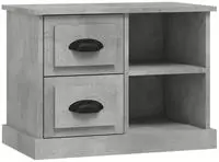 vidaXL Nachttisch Betongrau 60x35,5x45 cm