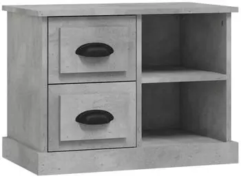 vidaXL Nachttisch Betongrau 60x35,5x45 cm (816372)
