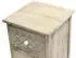 Mobili Rebecca Schmaler Nachttisch 3 Schubladen Paulownia Holz Shabby 65x30x30cm (RE6620)