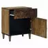 vidaXL Bettkasten mit Schublade Braun Massivholz Mango 50x33x60cm
