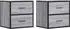 vidaXL Wand-Nachttische 2 Stk. Sonoma 40x31x39,5 cm (848731) grau