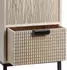 Mobili Rebecca Nachttisch Industrial 3 Schubladen MDF Metall Schwarz Braun (RE6905)