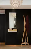 Woodman Nachttisch "Farsta, Beistelltisch, Ablage mit Schublade" Holzfurnier aus