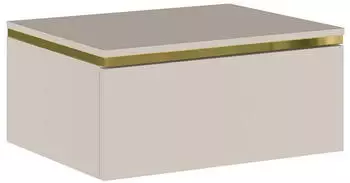 Kauf-Unique VUKIA H&auml;ngender Nachttisch 1 Schublade, Beige, Melamin (VUKIA)