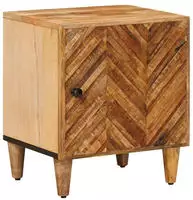vidaXL Nachttisch Braun 40 x 33,5 x 46 cm Massivholz Mango