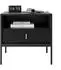 Lookway Midnight Nachttisch geriffelte Front, schwarz (800001175708)