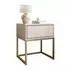 Lookway Blanco Nachttisch Kaschmir, Push Open, mattgold, 45x52x37cm (800001175606)