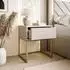 Lookway Blanco Nachttisch Kaschmir, Push Open, mattgold, 45x52x37cm (800001175606)