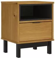 vidaXL Nachttisch FLAM 40x35x50 cm Massivholz Kiefer