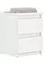 Lookway Hana M2 Nachttisch mit Schubladen, weiß, Holzwerkstoff, 30x40x30cm (800001298602)