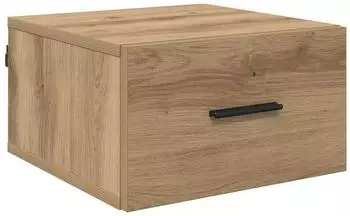 vidaXL Nachttisch Artisan-Eiche, wandmontiert, 35x35x20cm, Holzwerkstoff