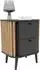 xonox.home Pure Nachtkommode Grau Artisan Eiche, 45x60x33cm (X2VE3801)