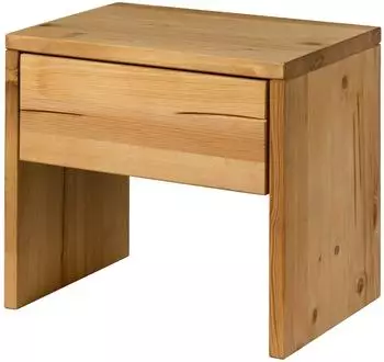 Massivmoebel24 Fichtelberg Nachttisch Fichte natur gebeizt/ge&ouml;lt, 50x35x46cm (06-680-577-0020)
