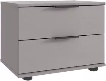 Wimex Tilburg Nachtkommode Saharagrau 2 Schubladen 52x40x38cm