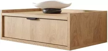 Mirjan24 Edison H&auml;ngender Nachttisch 1 Schublade Eiche Hickory (40x22x35cm)
