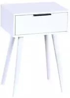 KESPER Nachttisch "KESPER Nachttisch mit 1 Schublade, wei&szlig;, FSC," 1 Stk. tlg.