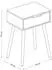 Kesper Nachttisch mit 1 Schublade, Weiß, Faserplatte, 40x30x59cm (62249318-0)