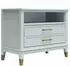 Mid.you Westerleigh Nachttisch 1 Schublade MDF Blassgrün/Goldfarbig (76x61x40cm)