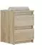 Lookway Hana M2 Nachttisch mit Schublade, Holzwerkstoff, Sonoma Eiche, 30x40x30cm (800001298599)