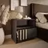 Lookway NELA Nachttisch mit Lamellen Graphit / Eiche Artisan, 51x52x38cm (800001532269)