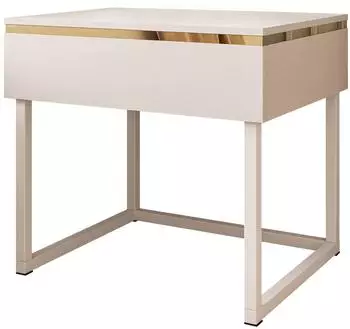 Lookway Aurora Nachttisch mit Gestell, kaschmir, 1 Schublade, 48x45x38cm (800000849228)