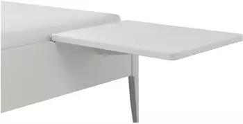 Hasena Drift Nachttisch hängend, Buche weiß lackiert, 48x38x9cm