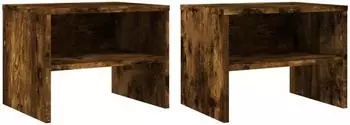 vidaXL Nachttisch Rauchige Eiche 40x30x30cm Sperrholz (815238)