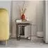 Decortie Acres Nachttisch Holzwerkstoff, rund, Beige/Mokka, 40x45x40cm (M.KO.20980.4)