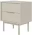Selsey Viviaro Nachttisch 2 Schubladen, graubeige (54x39x61cm)