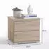 Stella Trading Nacho Nachttisch 2 Schubladen San Remo Eiche 46x43x42cm (38-223-A4)