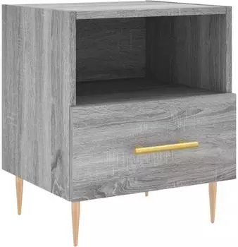 vidaXL Nachttisch Grau Sonoma 40x35x47,5cm Holzwerkstoff (827416)