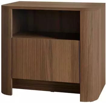Mirjan24 Bari S58 Nachttisch mit Schublade, nussbaumfarben (S58)