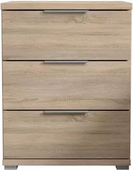Pol Power Smilla Nachtkommode 3 Schubk&auml;sten Sonoma Eiche 46x61x42cm (38-224-66)