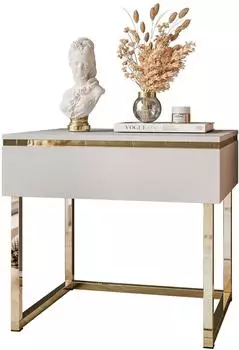 Lookway Aurora Nachttisch mit Schublade, Kaschmir/gold (800000849208)
