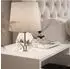 Lookway Blanco Glamour Nachttisch weiß Hochglanz, verchromtes Gestell (800001175559)