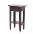 Xtradefactory PLANTA Telefontisch Mahagoni Massivholz, dunkelbraun, mit Schublade (52x34cm)