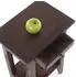 Xtradefactory PLANTA Telefontisch Mahagoni Massivholz, dunkelbraun, mit Schublade (52x34cm)