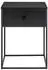 House Nordic Vita Beistelltisch mit Schublade, schwarz, 40x40x55cm