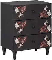 vidaXL Nachttisch Mehrfarbig 50 x 33 x 60 cm Massivholz Mango