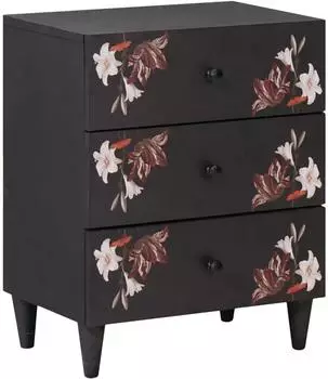 vidaXL Nachttisch mehrfarbig 50x33x60cm Massivholz Mango (4018709)