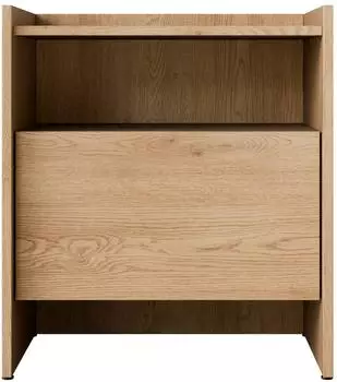 Mirjan24 Japandi Nachttisch mit Schublade, Holzwerkstoff, Eiche Cremona, 53x38x60cm