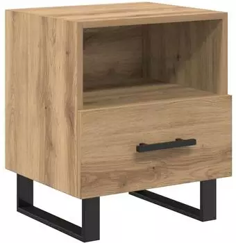 vidaXL Nachttisch Artisan-Eiche, Holzwerkstoff, 40x35x47,5cm