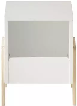 Vertbaudet Nachttisch RETRO BASIC Kinderzimmer, Kiefer, weiß