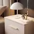 Lookway Lina Nachttisch Kaschmir II mit LED-Beleuchtung, gold matt (800001175890)
