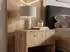 Finebuy Nachttisch Boxspringbett 50cm Eiche Dekor mit Schublade (FB116814)