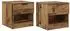 vidaXL Bettschrank 2er-Set Altholz 40x39x40cm (880516)