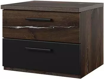 Masseno SIGNORA Nachttisch mehrfarbig, 2 Schubladen, 46x37x40cm (24FSLI22)