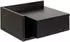 Actona Ashlan Nachttisch mit Schublade und Regal, MDF, schwarz